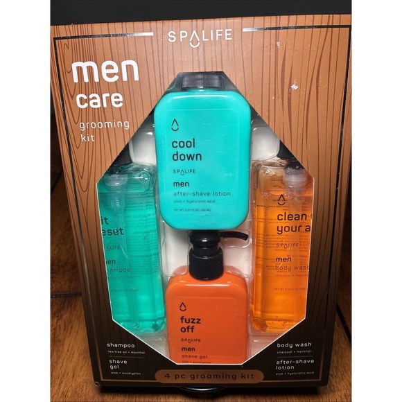 Spalife Other - Revitalizing Men's Skincare Set: Body Wash, Shave & After-Shave Gel, Shampoo